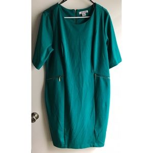 Teal Dress 👗 w/ Zipper Pockets
